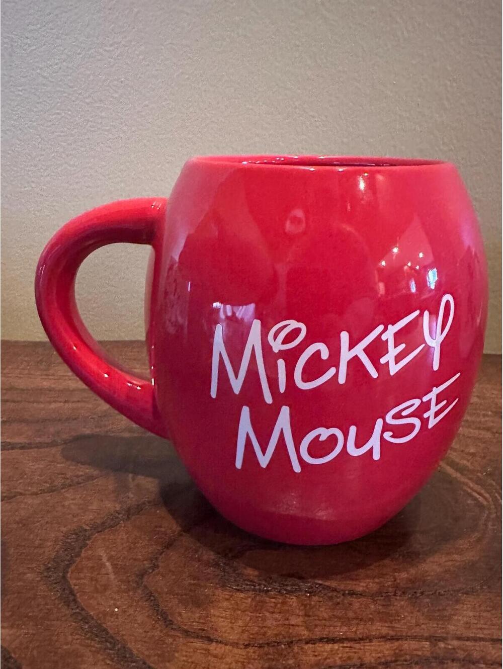 Disney Store Mickey Mouse Red Rounded Coffee Mug - Picture 2 of 6